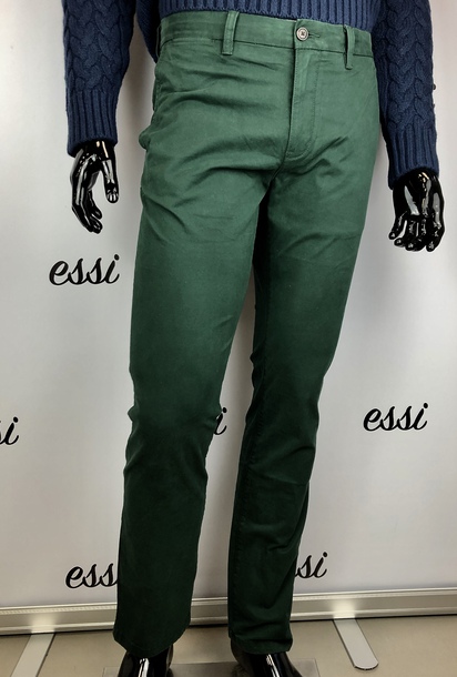 Spodnie męskie Tommy Hilfiger ciemnozielone chino rozmiar 32/32 (1)
